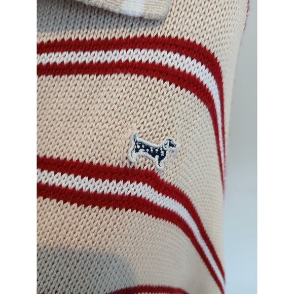 Pink Cambridge polo  cropped Academia school girl knit sweater 2XL‎ - Picture 2 of 9